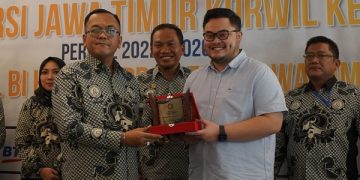 Mas Dhito dalam acara pengukuhan dan pelantikan DPD Apersi Jawa Timur Korwil Kediri. Foto: Ist