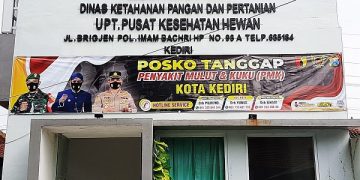 Posko Tanggap PMK di Kantor DKPP Kota Kediri. Foto: Ist