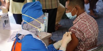 Vaksinasi Covid 19 di Kota Kediri. Foto: Ist
