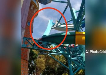 Ngeri, Detik-Detik Seluncuran Kenjeran Park Ambruk