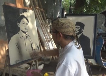 Lukisan Pasir Untuk Eril Dari Seniman Jombang