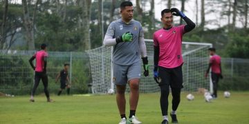 Dikri Yusron dalam sesi latihan Persik Kediri. Foto: Ist