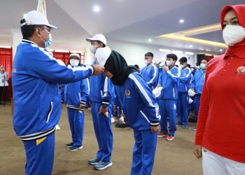 Pemkot Kediri Mengukuhkan 229 Atlet Porprov dan Fornas 2022