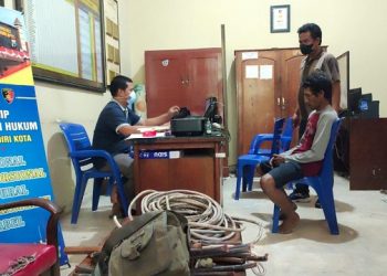 Curi Kabel di Bekas Swalayan, Pria Kediri Diringkus Polisi