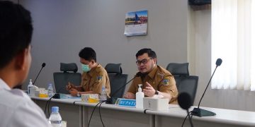 Bupati Dhito dalam rakor pengendalian dan penanganan PMK. Foto: Ist