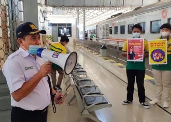 Cegah Kekerasan Seksual di KA, Daop 7 Madiun Kampanye di Stasiun