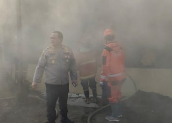 Kebakaran Mapolresta Kediri Dipicu Konsleting di Ruang Sabhara