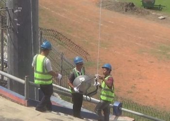 Butuh Waktu 2 Pekan, Lampu Stadion Brawijaya Mulai Digarap