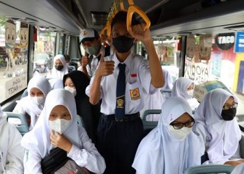 Tahun Ajaran Baru, Bus Sekolah Kota Kediri Kembali Beroperasi