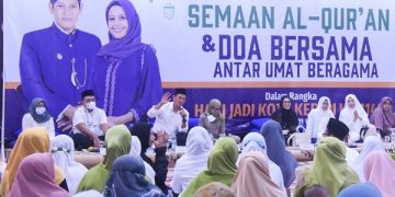 Acara semaan Al-Qur'an dan doa bersama menyambut Hari Jadi Kota Kediri 1143. Foto: Ist