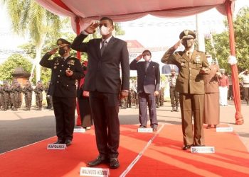 Wali Kota Kediri Ikut Upacara Hari Bhayangkara