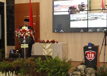 Bupati Malang Sanusi dalam peluncuran PSC 119. Foto: dok