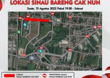 Aturan dan Pengalihan Arus Selama Acara Sinau Bareng Cak Nun