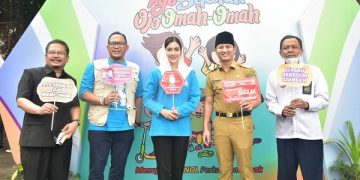 Launching Desa Nol perkawinan anak di Pendopo Manggala Praja Nugraha. Foto: Bacaini/Aby