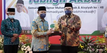 Mas Dhito menghadiri tabligh akbar Semarak Muktamar Muhammadiyah dan Aisyiyah Ke-48. Foto: Ist