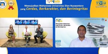 Wali Kota Kediri, Abdullah Abu Bakar saat menjadi pemateri Dinus Inside 2022. Foto: Ist