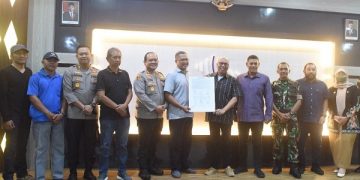 Rapat Koordinasi pertandingan Persik Kediri dan Arema FC di Balai Kota Kediri. Foto: Ist