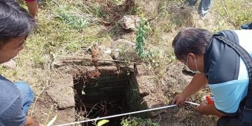: Temuan sumur kuno yang diduga peninggalan Kerajaan Majapahit. Foto: Bacaini/Setiawan