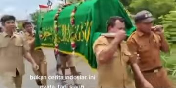 Tangkapan layar perangkat desa antar jenazah.
