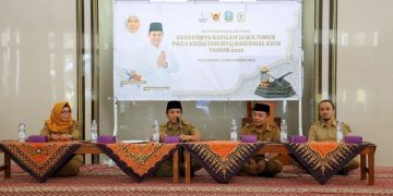 Doa bersama di Masjid Al Binai Balai Kota Kediri. Foto: Ist