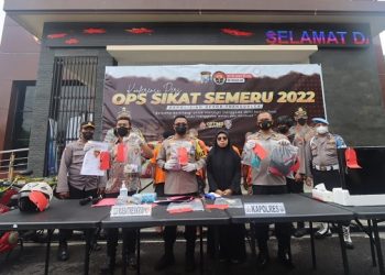 Operasi Sikat Semeru, Polres Trenggalek Amankan 7 Tersangka