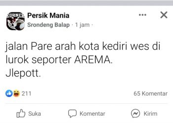 Info Suporter Arema Masuk Pare Kediri Hoaks