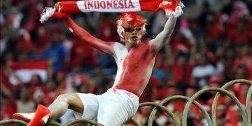 Aksi suporter Timnas Indonesia di stadion. Foto: IG @suporter_timnas