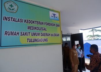 Instalasi Kedokteran Forensik dan Medikolegal (IKFM) RSUD dr. Iskak Tulungagung.
