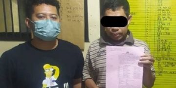 Mantan Anggota DPRD Tulungagung, SW di Mapolres Tulungagung. Foto: Humah Polres Tulungagung