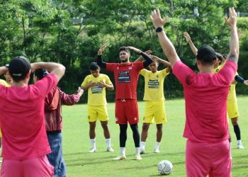 Pemain Arema FC Latihan Didampingi Psikolog