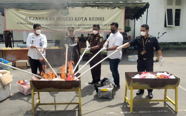Gelar Pemusnahan Barang Bukti, Kasus Narkotika Masih Dominan ﻿