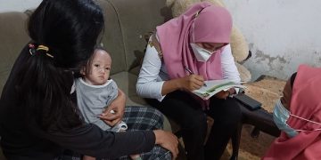 Kondisi Clarisa, bayi 1,6 tahun penderita kelainan jantung bawaan dan gizi buruk. Foto: Bacaini