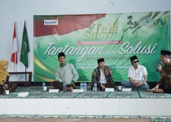 Talk Show "Tantangan dan Solusi NU Kabupaten Kediri Kedepan" di Aula PCNU Kabupaten Kediri. Foto: Bacaini/AK.Jatmiko