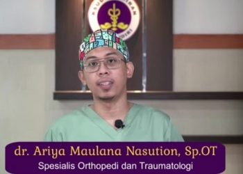 dr. Ariya Maulana Nasution, Dokter spesialis Ortopedi RSUD Gambiran Kediri. Foto: Ist