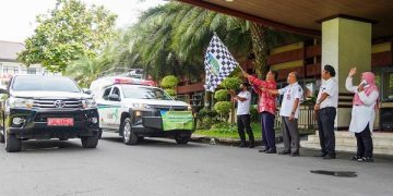 Pelepasan relawan kesehatan dalam misi kemanusiaan untuk korban gempa Cianjur. Foto: Ist