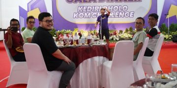 Mas Dhito dalam acara gala dinner, menyambut peserta Dholo KOM. Foto: Ist