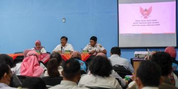Rakor verifikasi dan validasi kelayakan penerima bansos, Dinsos Kota Kediri. Foto: Ist