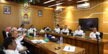 Rapat koordinasi bersama Pemkab Sumedang secara daring. Foto: Ist