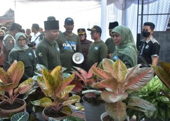 Bupati Arifin mendampingi Gubernur Khofifah dalam kunjungannya ke Kabupaten Trenggalek. Foto: Ist