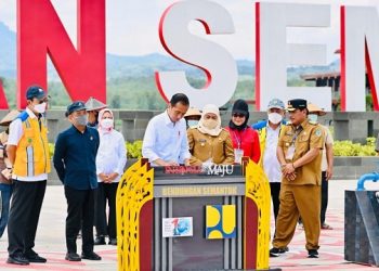 Presiden Jokowi Resmikan Bendungan Semantok Nganjuk