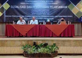 Sosialisasi penataan rumah kumuh di Hotel Lotus Garden Kediri. Foto: Ist