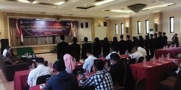 Acara pelantikan PKK KPU Kota Kediri Pemilu 2024. Foto: Bacaini.id