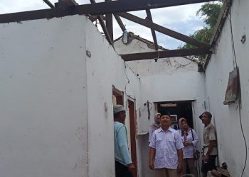 Salah satu rumah tak layak huni yang diperbaiki dengan bantuan politisi Gerindra. Foto: Ist