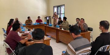 Forum Diskusi Kesbangpol Kota Kediri bersama 15 perwakilan perguruan silat di Kediri. Foto: Ist