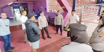 Polda Jatim melakukan asesmen Stadion Brawijaya. Foto: Bacaini