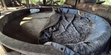Kondisi tempat produksi gula merah di Tulungagung yang sudah tidak beroperasi kembali. Foto: Bacaini/Setiawan