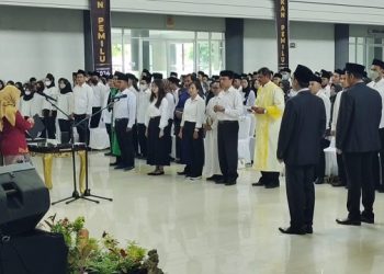 KPU Kabupaten Kediri Melantik 1.032 Anggota PPS Pemilu 2024