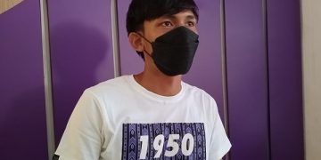 Yusuf Meilana, bek kiri andalan Persik Kediri. Foto: Bacaini/Novira