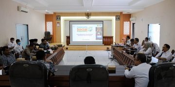 Studi banding pengelolaan CSR di ruang Kilisuci Balaikota Kediri. Foto: Ist