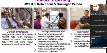 Wali Kota Kediri, Abdullah Abu Bakar saat menjadi narasumber seminar secara daring. Foto: Ist